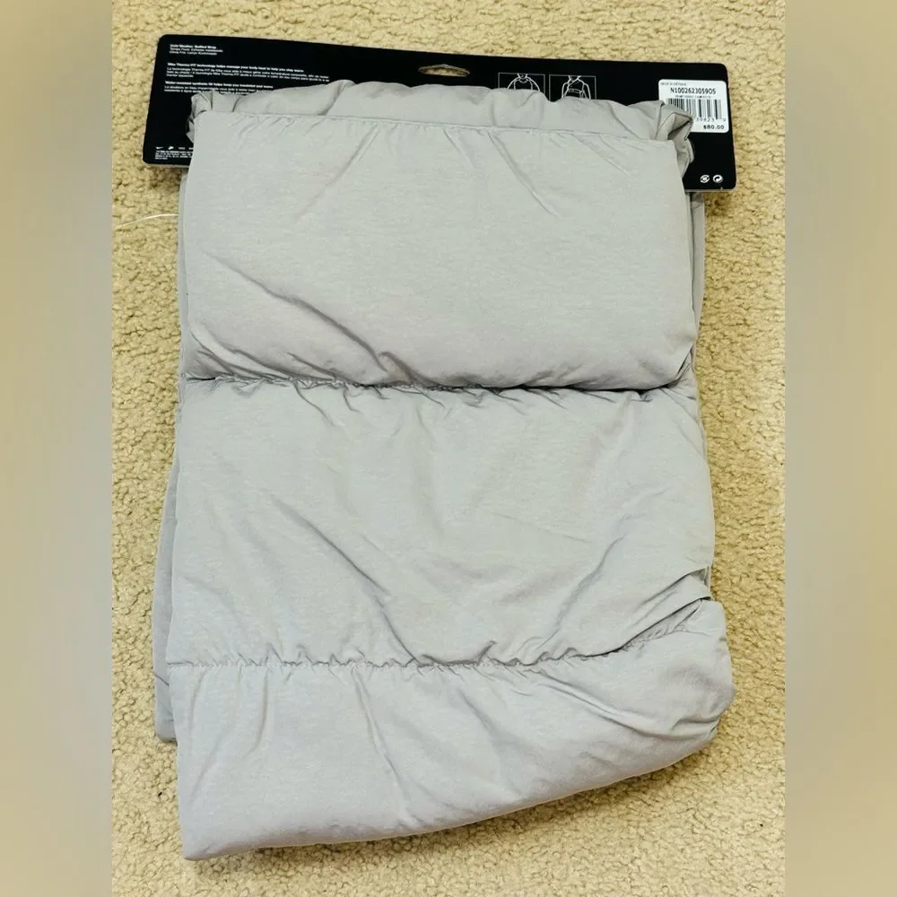 NWT Nike Therma-Fit Quilted Running Wrap in Gray Haze